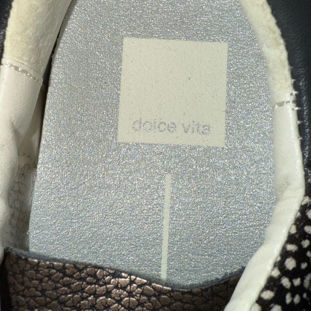 Dolce Vita Black and White Women's Sneakers - Picture 4 of 4